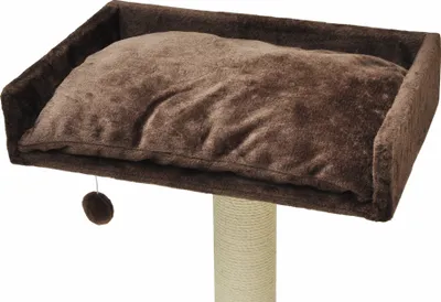 Image de nanook Liegemulde rechteckig mit Kissen - braun - 60 cm