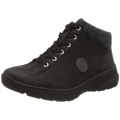 Produktbild von Rieker  Damenschuhe Halbschuhe Bequem Schnürstiefelette Schwarz, Schuhgröße:40 EU
