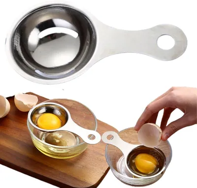 Obrázek produktu pro Nerezový nástroj na oddělování bílků a žloutků, kuchyňský pomocník