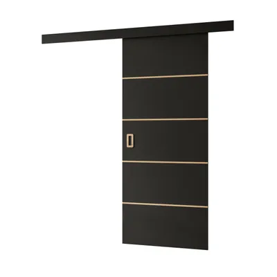 Produktbild von WAYATT PLUS Schiebetür mit Griff, Schwarz, Breite 106 cm