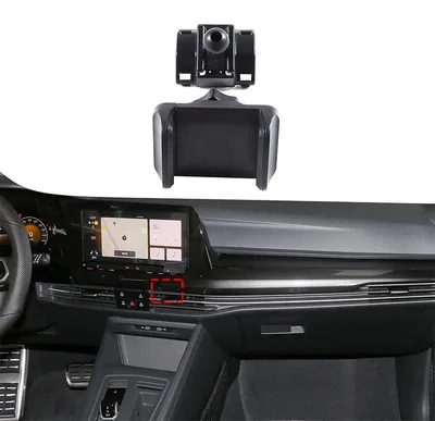 Image de Support de téléphone pour voiture, compatible avec Volkswagen Golf 8 - Fixation sur les bouches d'aération