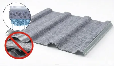 Produktbild von Antikondensationsvlies selbstklebend filz 50x120 cm – Effektiver Schutz vor Kondenswasserschutz für Dach & Trapezblech, meterware