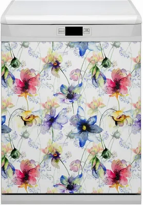 Produktbild von Magnet Folie für Geschirrspüler Magnete  Geschirrspüle Magnet für Spülmaschine 60x80 cm Nachbildung - Feldblumen