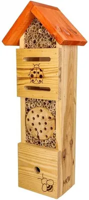 Produktbild von Insektenhotel - Wetterfest - Insektenhotel Für Hummeln MKW 4IN1 - Insektenhaus aus massivem Laub- und Nadelholz - für Wildbienen