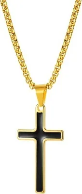 Produktbild von FC-22848 Halskette - Gold/Schwarz für Uni KP22848