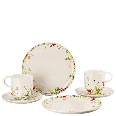 Immagine prodotto di Rosenthal Set 6-tlg. mit Bechern und Couptellern Brillance Fleurs Sauvages 10530-405101-28598