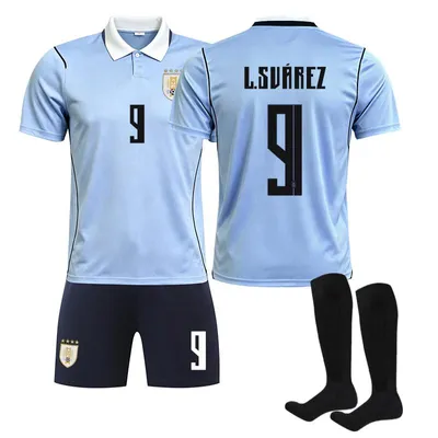 Immagine prodotto di #9 L.SUAREZ Maglia da calcio dell'Uruguay per i Mondiali 2026, disponibile per bambini e adulti. TAGLIA:XL