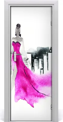 Produktbild von Tulup Türaufkleber 75x205 cm Dekorative Aufkleber Selbstklebend Wasserdichte Tapete Abnehmbar Schlafzimmer Wohnzimmer Wohnkultur - Modeillustration