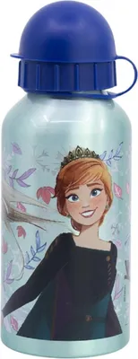 Image de Gourde Disney Frozen - aluminium, 400 ml, avec bouchon de sécurité