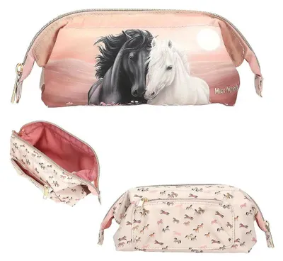 Produktbild von Depesche Miss Melody Federmäppchen Pony - rosa beige Pferdemotiv