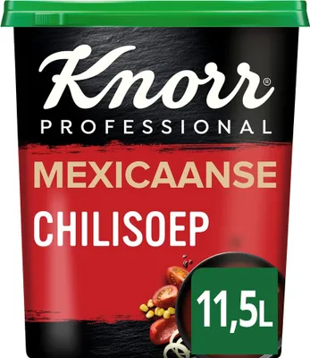 Produktbild von Knorr Professional Mexikanisches Chilisuppenpulver, Ergiebigkeit 11,5l - 1,15 Kilo