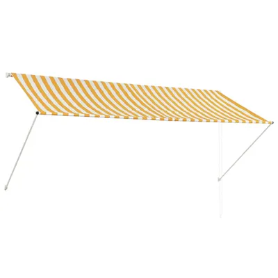 Immagine prodotto di vidaXL Tenda da sole retrattile 300×150 cm giallo e bianco