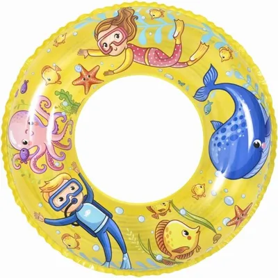 Produktbild von Aufblasbarer Ring SEA ADVENTURE 60 cm gelb