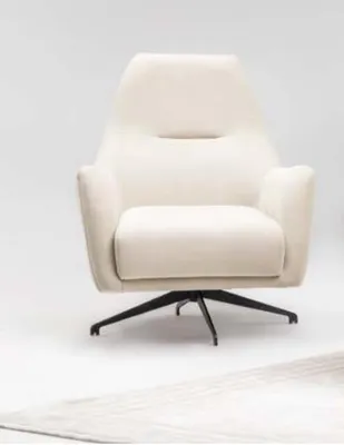 Produktbild von Stoffsessel Sessel Ohrensessel Beige Polster Wohnzimmer Einsitzer Sitz