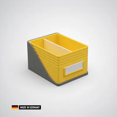 Produktbild von Sortierbox System für IKEA Skadis Lochwand mit Halterung Ablagen Organizer Gelb