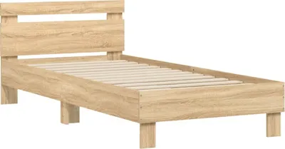 Obrázok produktu pre Posteľný rám s čelom dub sonoma 75x190 cm kompozitné drevo