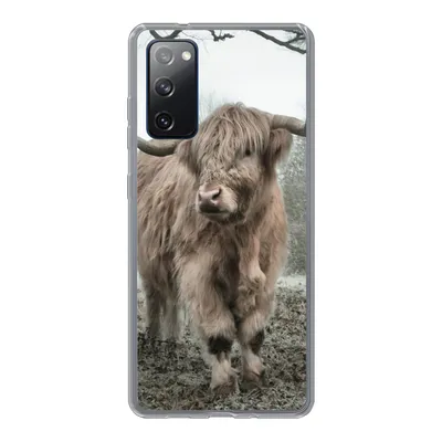Produktbild von MuchoWow® Handyhülle Schutzhülle Hülle für Samsung Galaxy S20 FE Schottische Highlander - Natur - Herbst - Tiere - Wildtiere - Wald Silikon Softcase Handy Hülle - Abdeckung