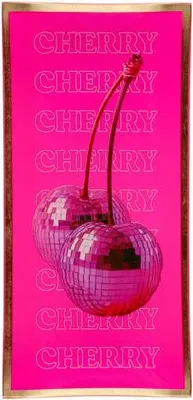 Produktbild von Gift Company Glasteller Love Plates L, Cherry, Dekoteller, Ablage, Glas, Neon Rosa, 10 x 21 cm, 1213905081