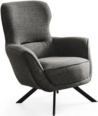 Immagine prodotto di Colore grigio Design moderno Poltrona a 1 posto Tessuto Materiale tessile Design moderno