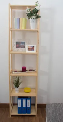 Produktbild von Regal - 50 cm breit, Kiefer Holz-Massiv, Farbe: Natur