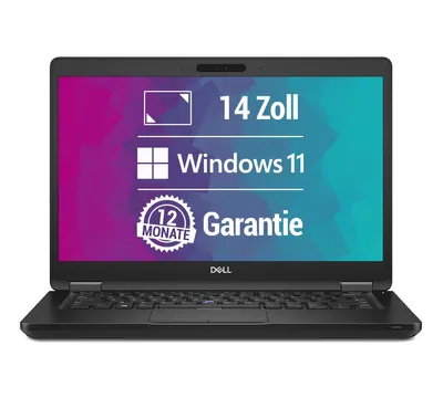 Produktbild von Dell Latitude 5490 FullHD 14 Zoll Laptop - Intel Core i5-8350U bis zu 4x 3,6GHz - 8GB RAM - 256GB SSD - Webcam - Windows 11 Pro - Norton 1 Jahr gratis
