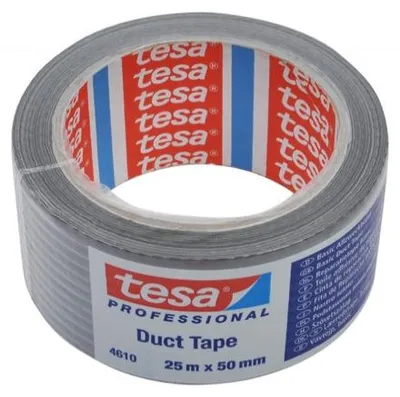 Image de Tesa Basic Duct Tape ruban adhésif gris 25 m x 50 mm