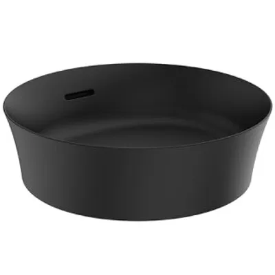 Obrázok produktu pre Ideal Standard Ipalyss - Umývadlová misa, priemer 400 mm, s prepadom, matná čierna E1413V3