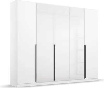 Produktbild von Drehtürenschrank Artemis | mit Glastüren | alpinweiß / weiß