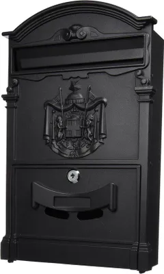 Zdjęcie produktu dla Czarna skrzynka pocztowa 26 x 9 x 41 cm – duża