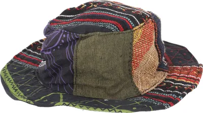 Produktbild von Kinderhut, Sommerhut, Natürlicher Patchwork Sonnenhut - Mode 8, Uni, Hanf, Mützen & Handschuhe