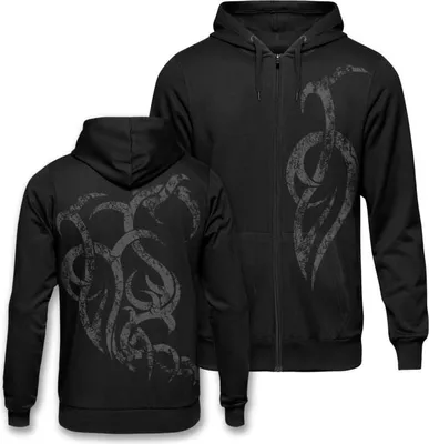 Produktbild von Outer Vision Kapuzenjacke Herren Stone Flames schwarz M