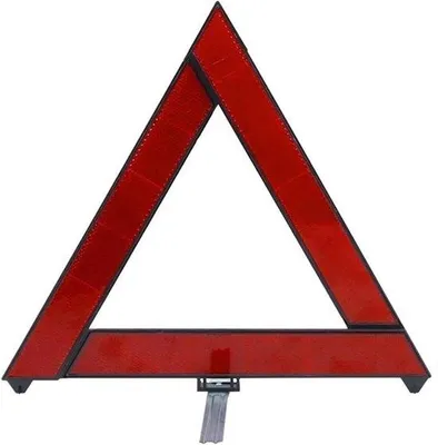 Produktbild von Verkehrswarnschild Auto - Notfallwarnschild - Verkehrssicherheit Not - Faltschirm Reflektierend - 30 cm - Rot