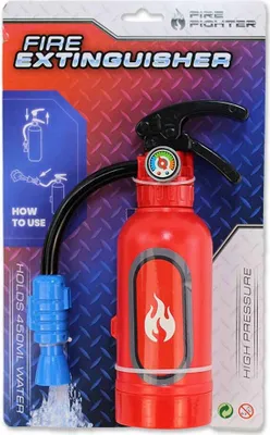 Produktbild von Spielzeug Feuerlöscher mit Wasserstrahl - ca. 23 cm