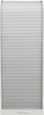 Produktbild von Jalousieschrank "Jalousieschrank" in weiß matt lack / weiß mit 2 Einlegeböden. Abmessungen (BxHxT) 69x192x44 cm