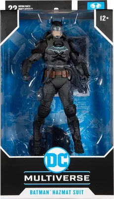 Zdjęcie produktu dla McFarlane Toys DC Multiverse Figurka akcji Batman Hazmat Suit Gold Label Light Up Batman Symbol 18 cm MCF15169