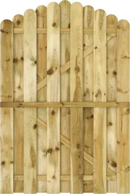 Zdjęcie produktu dla vidaXL Brama ogrodowa z impregnowanego drewna sosnowego 100x150 cm