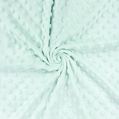 Immagine prodotto di Tessuto Minky a pois verde menta/m Tiny - 50 x 150 cm - Verde menta | by Craft Loom