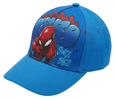 Produktbild von Marvel Spiderman Kinder Baseball Kappe Basecap – Hellblau / 54