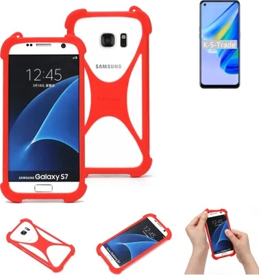 Produktbild von K-S-Trade Handy-Hülle kompatibel mit Oppo Reno6 Lite Schutz-Hülle Bumper Silikon Schutz Hülle Cover Case Silikoncase Silikonbumper TPU Softcase