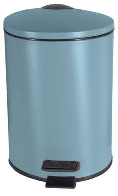 Immagine prodotto di Cestino per cosmetici Spirella da 3 litri in acciaio inox con chiusura ammortizzata e cestino interno "Adelar" Cestino per bagni Cestino per rifiuti a chiusura ammortizzata blu