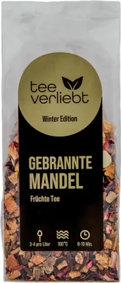 Produktbild von teeverliebt - Gebrannte Mandel | 100g Früchtetee - Winter Edition