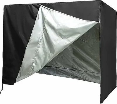 Produktbild von Gartenschaukel-Abdeckung, 2/3-Sitzer, wasserdicht, staubdicht, UV-beständig, reißfest, faltbare Schaukel-Abdeckung für Gartenschaukel, Terrasse, Hof (140 x 66 x 91 cm)