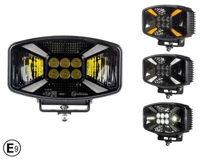 Obrázek produktu pro Univerzální 140W LED světlomet / halogenová žárovka 12 V–24 V s denním svícením (DRL) / parkovacími světly, bílo-žlutá, pro čtyřkolky, džípy, nákladní automobily, traktory