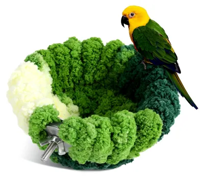 Produktbild von Vogelnest für Käfig, Plüsch-Vogelbett zum Aufhängen für Sittiche und kleine Haustiere