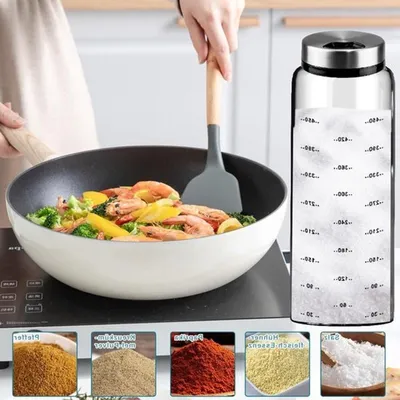 Großer Salz- und Pfefferstreuer von 500 ml aus Borosilikatglas mit Deckel, ideal für Gewürze, Küche und Grillgebrauch