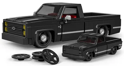 Produktbild von Mattel Brick Shop Hot Wheels '83 Chevy Silverado, Bausatz, 10 Jahr(e), Kunststoff, 225 Stück(e), 563,8 g