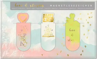 Productafbeelding van Magnetische bladwijzer met de tekst "Love &"
