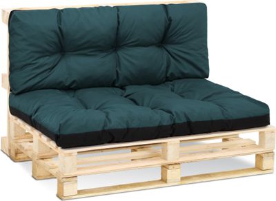 Palettenkissen Outdoor Kissen Sitzkissen 80x120 cm - Auflagen für Paletten Europaletten Palettensofa und Palettenmöbel Palettenpolster