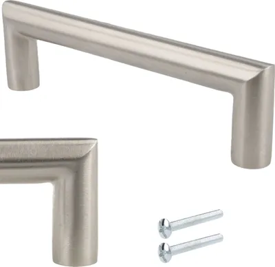 Produktbild von Edelstahl Möbelgriff 128mm rostfrei rund Ø 12mm massiv für Schubladen & Schränke