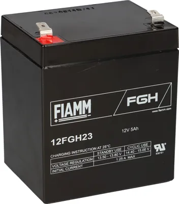 Zdjęcie produktu dla Akumulator kwasowo-ołowiowy Fiamm 12FGH23 12V 5Ah Pb Faston 6,3mm